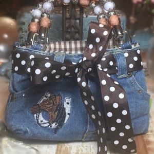 ADORABLE JEANS  CLUTCH PURSE 🌸